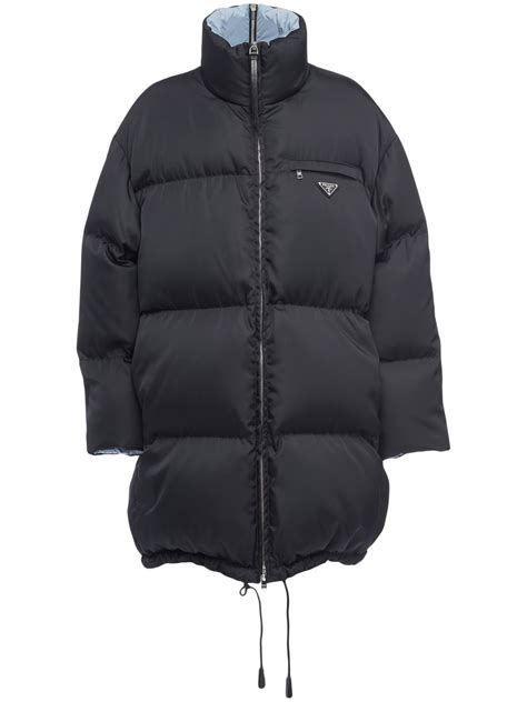 prada puffer jacket long|prada puffer jacket farfetch.